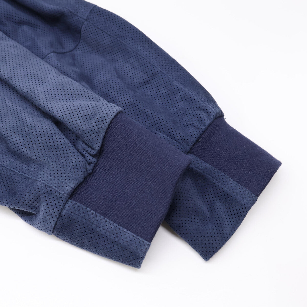 BRUNELLO CUCINELLI Perforated Leather Blouson Navy Size M