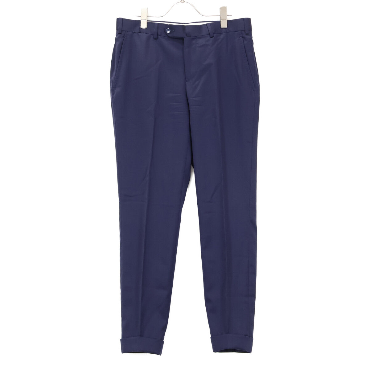 ISAIA Wool 2B Single Suit Blue Size 48