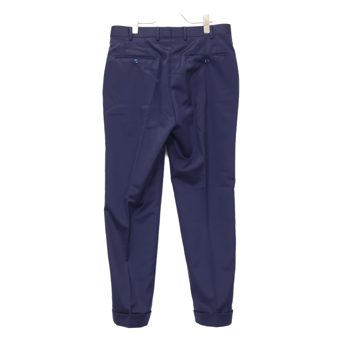 ISAIA Wool 2B Single Suit Blue Size 48