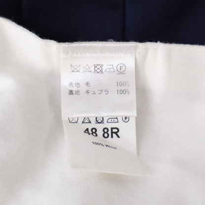 ISAIA Wool 2B Single Suit Blue Size 48