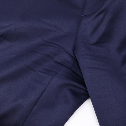 ISAIA Wool 2B Single Suit Blue Size 48