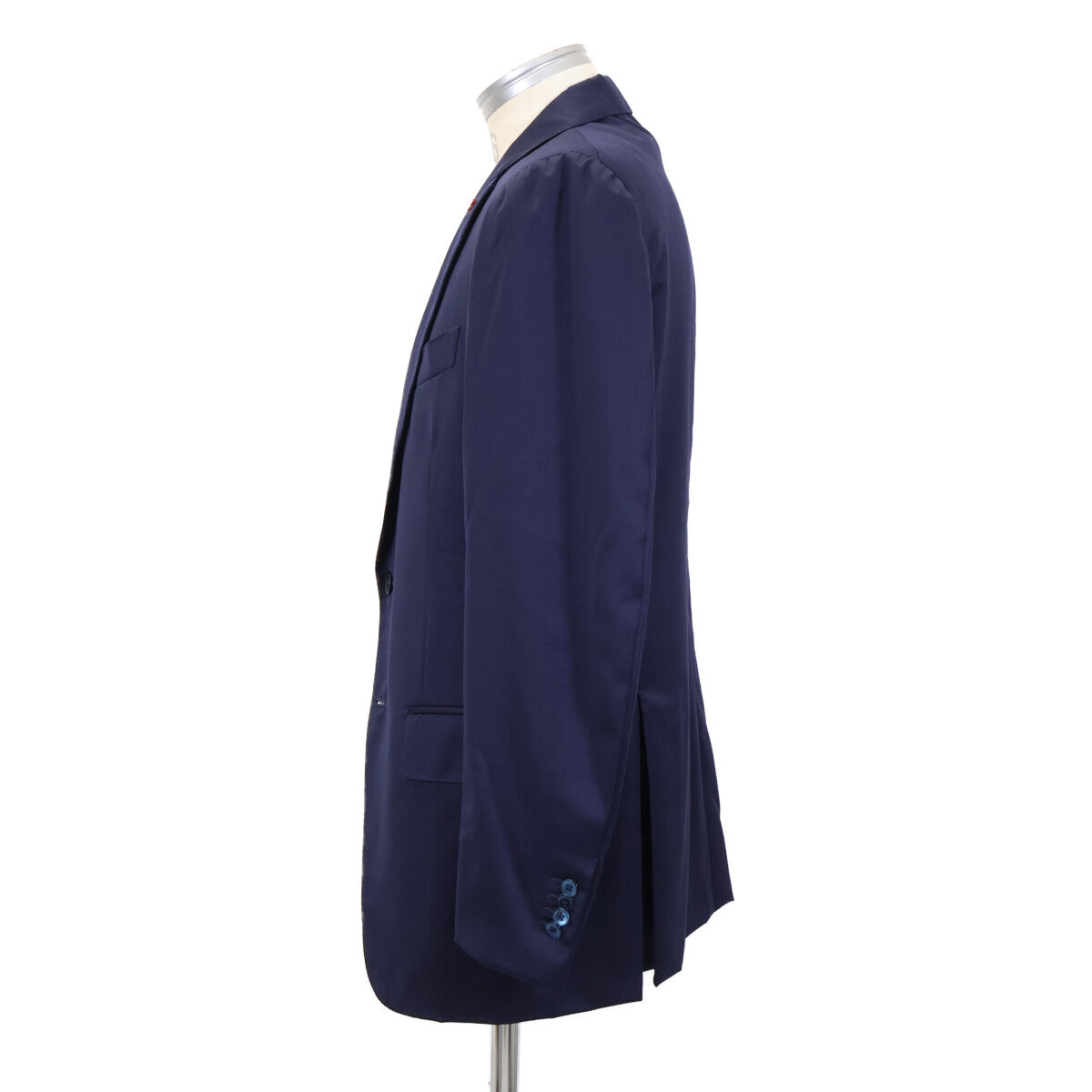 ISAIA Wool 2B Single Suit Blue Size 48