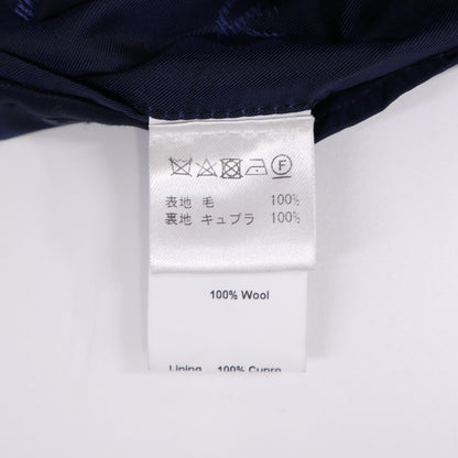 ISAIA Wool 2B Single Suit Blue Size 48