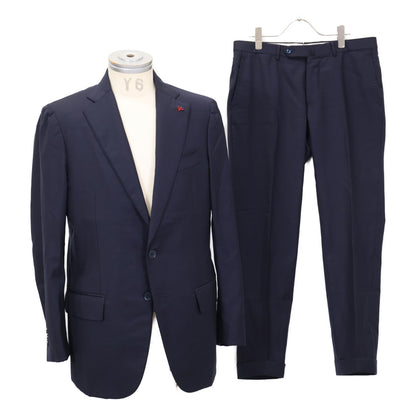 ISAIA Wool 2B Single Suit Blue Size 46