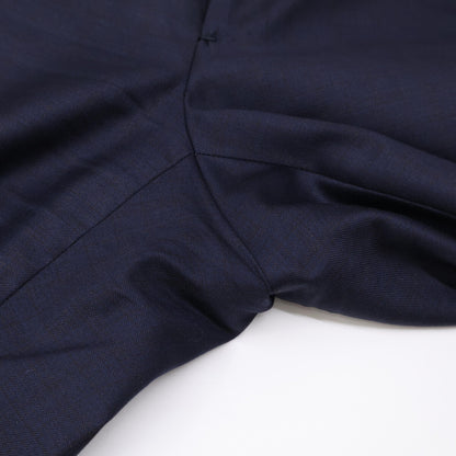 ISAIA Wool 2B Single Suit Blue Size 46
