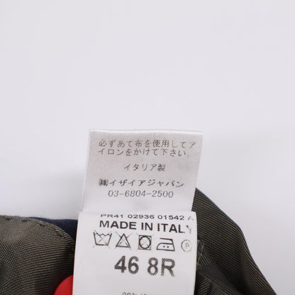 ISAIA Wool 2B Single Suit Blue Size 46