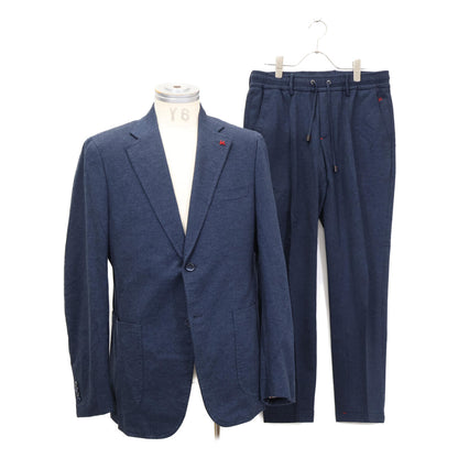 ISAIA Cotton 2B Single Casual Jacket Blue