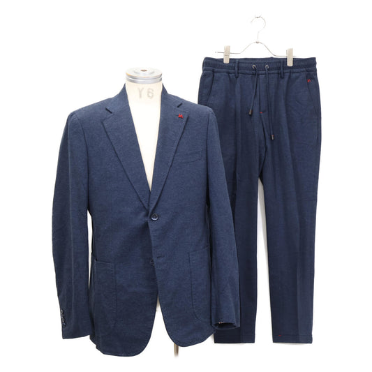 ISAIA Cotton 2B Single Casual Jacket Blue