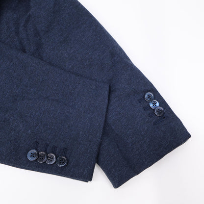 ISAIA Cotton 2B Single Casual Jacket Blue