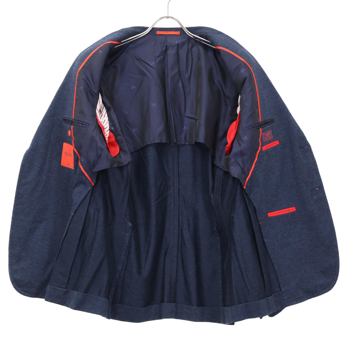 ISAIA Cotton 2B Single Casual Jacket Blue