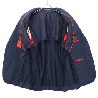 ISAIA Cotton 2B Single Casual Jacket Blue