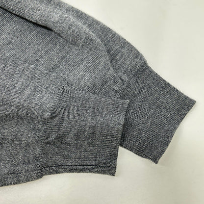 ISAIA MGKX07 Gray High-Neck High Gauge Knit Sweater Size L