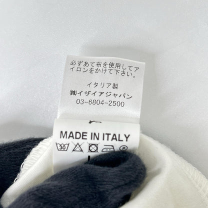 ISAIA MCF013 White Stretch Cotton Pullover Hoodie Size L