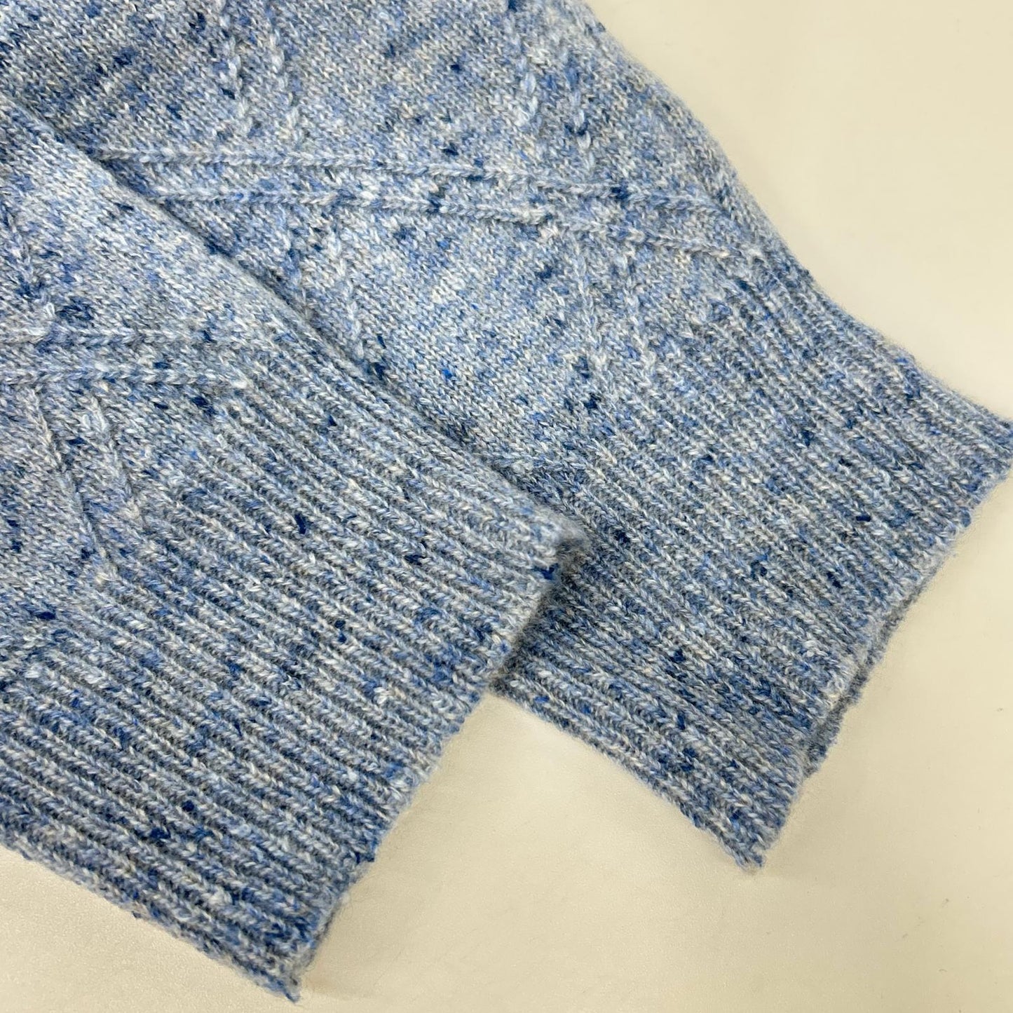 ISAIA Blue Mid-Gauge High-Neck Knit Sweater Size M