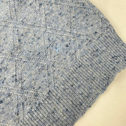 ISAIA Blue Mid-Gauge High-Neck Knit Sweater Size M
