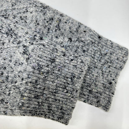 ISAIA Gray Mid-Gauge High-Neck Knit Sweater Size M