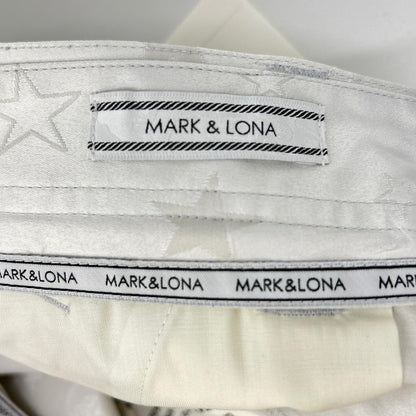 MARK&LONA White Skull Star Pants Size L