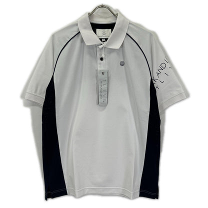 MARK&LONA White Bolt Flex Polo Shirt Size 46
