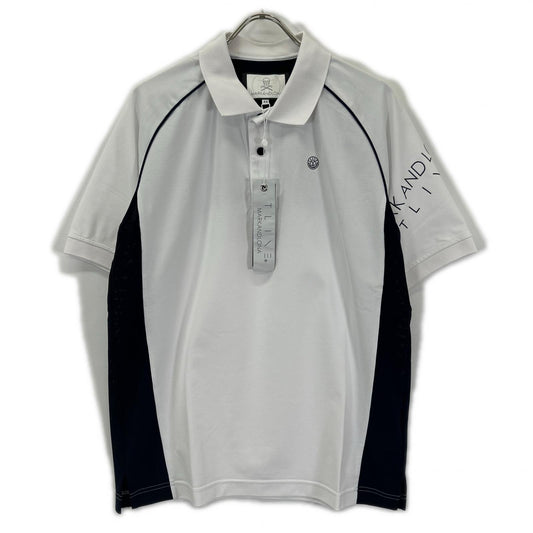MARK&LONA White Bolt Flex Polo Shirt Size 46
