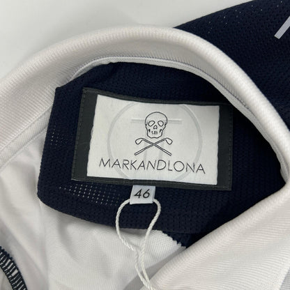 MARK&LONA White Bolt Flex Polo Shirt Size 46