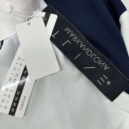 MARK&LONA White Bolt Flex Polo Shirt Size 46