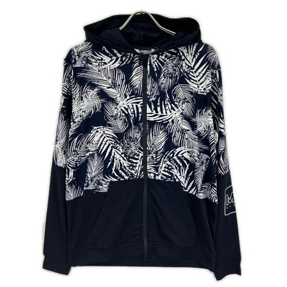 MUTA MARINE Navy Leaf Design Tech Zip-Up Parka Size 6