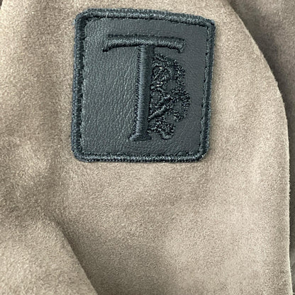 TOD'S Suede Lamb Leather Blouson Jacket Brown Size M/48