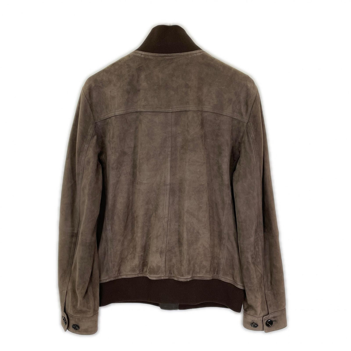TOD'S Suede Lamb Leather Blouson Jacket Brown Size M/48