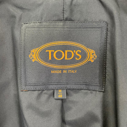 TOD'S Suede Lamb Leather Blouson Jacket Brown Size M/48
