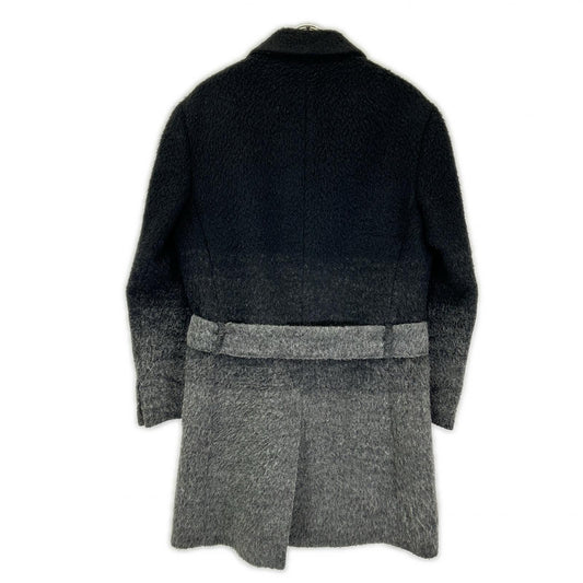 Neil Barrett BCA Gray/Black Chester Coat Size 50