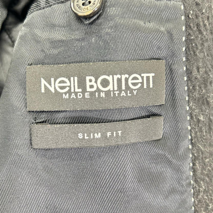 Neil Barrett BCA Gray/Black Chester Coat Size 50