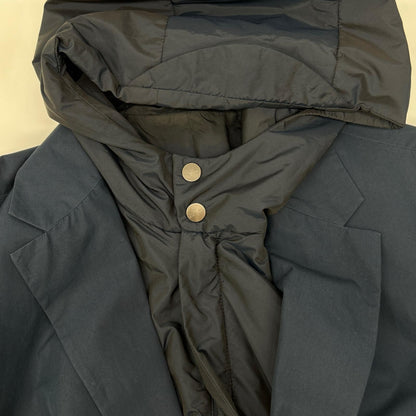 SalvatoreFerragamo Navy Layered Jacket Size 52