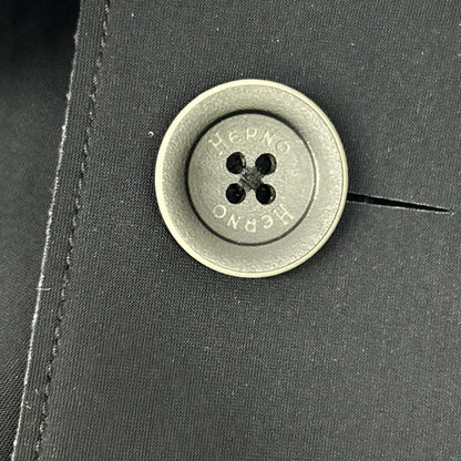 HERNO Black Water Repellent Stand Collar Coat