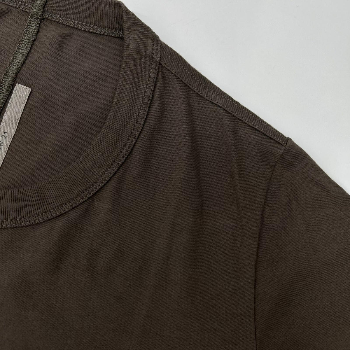 Rick Owens BASIC SS Center Seam T-Shirt Brown Size S