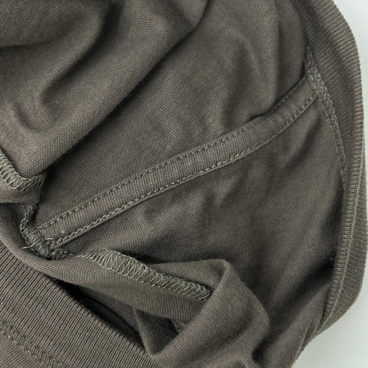 Rick Owens BASIC SS Center Seam T-Shirt Brown Size S