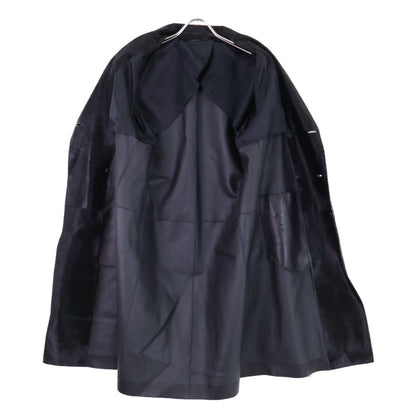 BOTTEGA VENETA Calf Hair Double-Breasted Coat Black Size 50