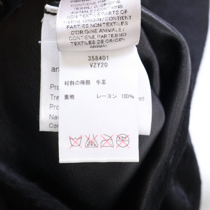 BOTTEGA VENETA Calf Hair Double-Breasted Coat Black Size 50