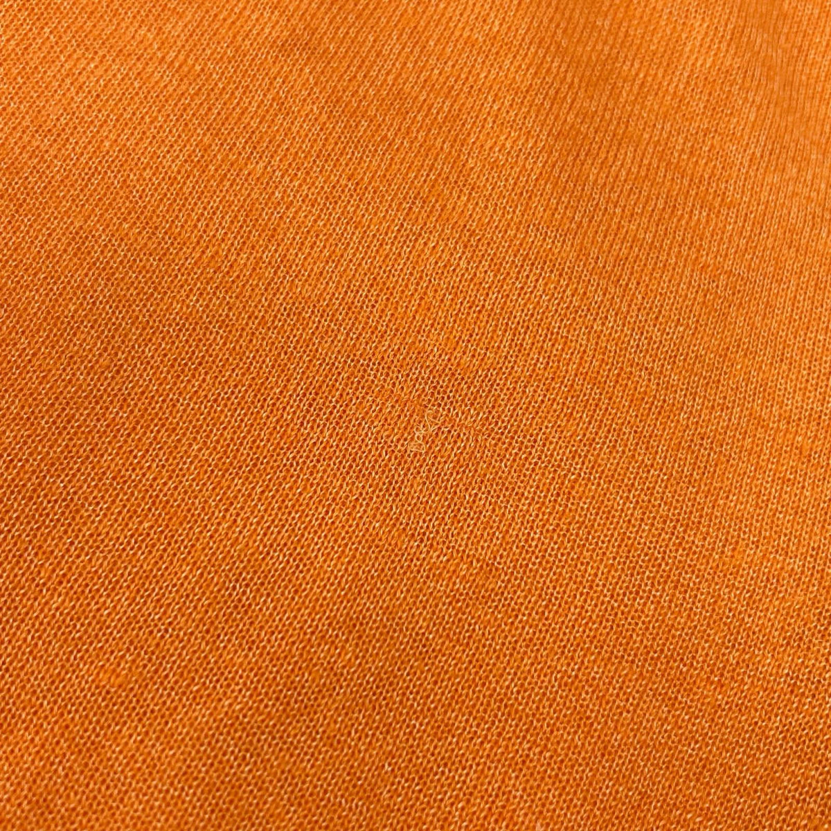 HERMES Orange Linen Silk V-Neck Tilden Knit Size L