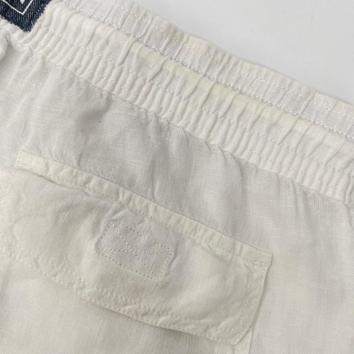 VILEBREQUIN White Linen Cargo Shorts Size XL