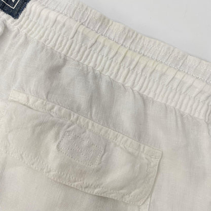 VILEBREQUIN White Linen Cargo Shorts Size XL