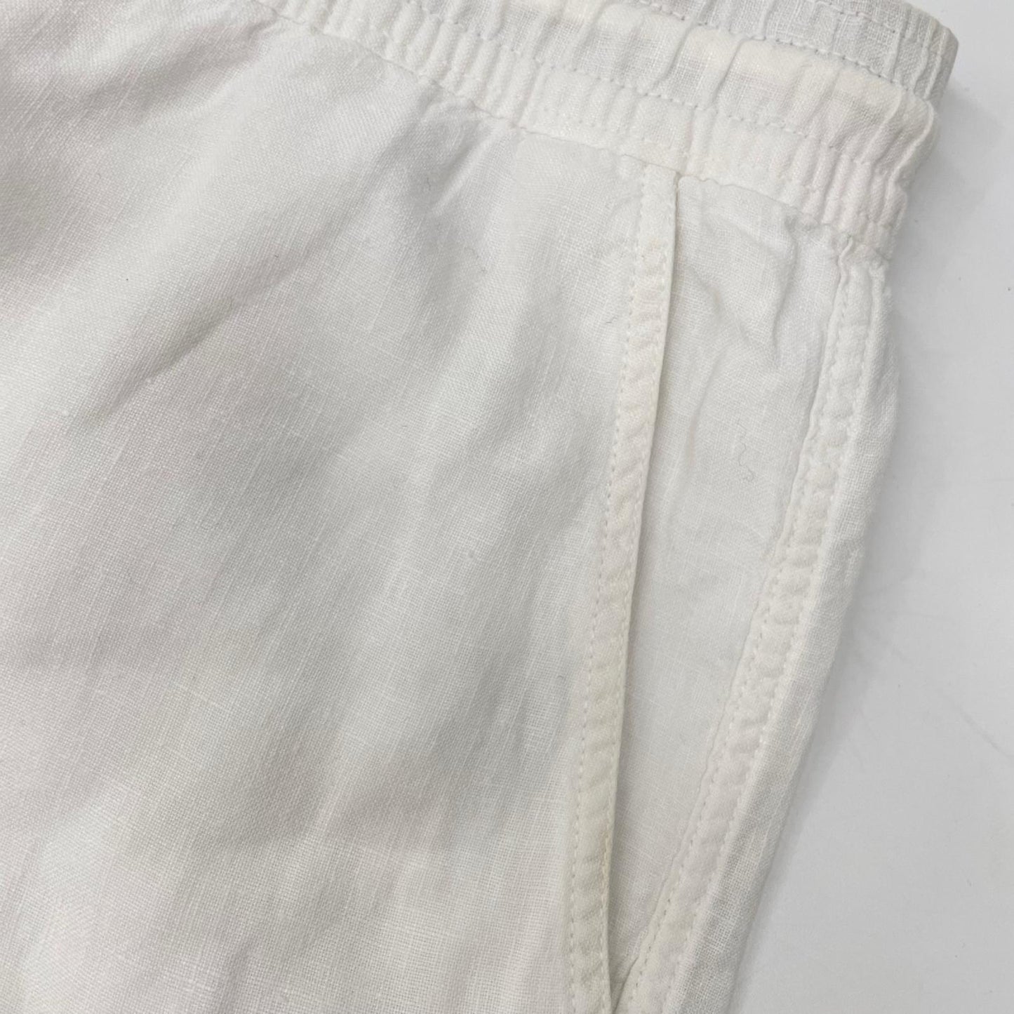 VILEBREQUIN White Linen Cargo Shorts Size XL