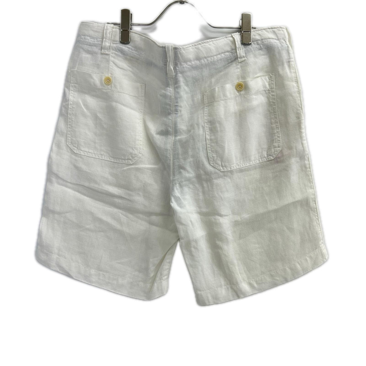 Hartford White Linen Shorts Size 50