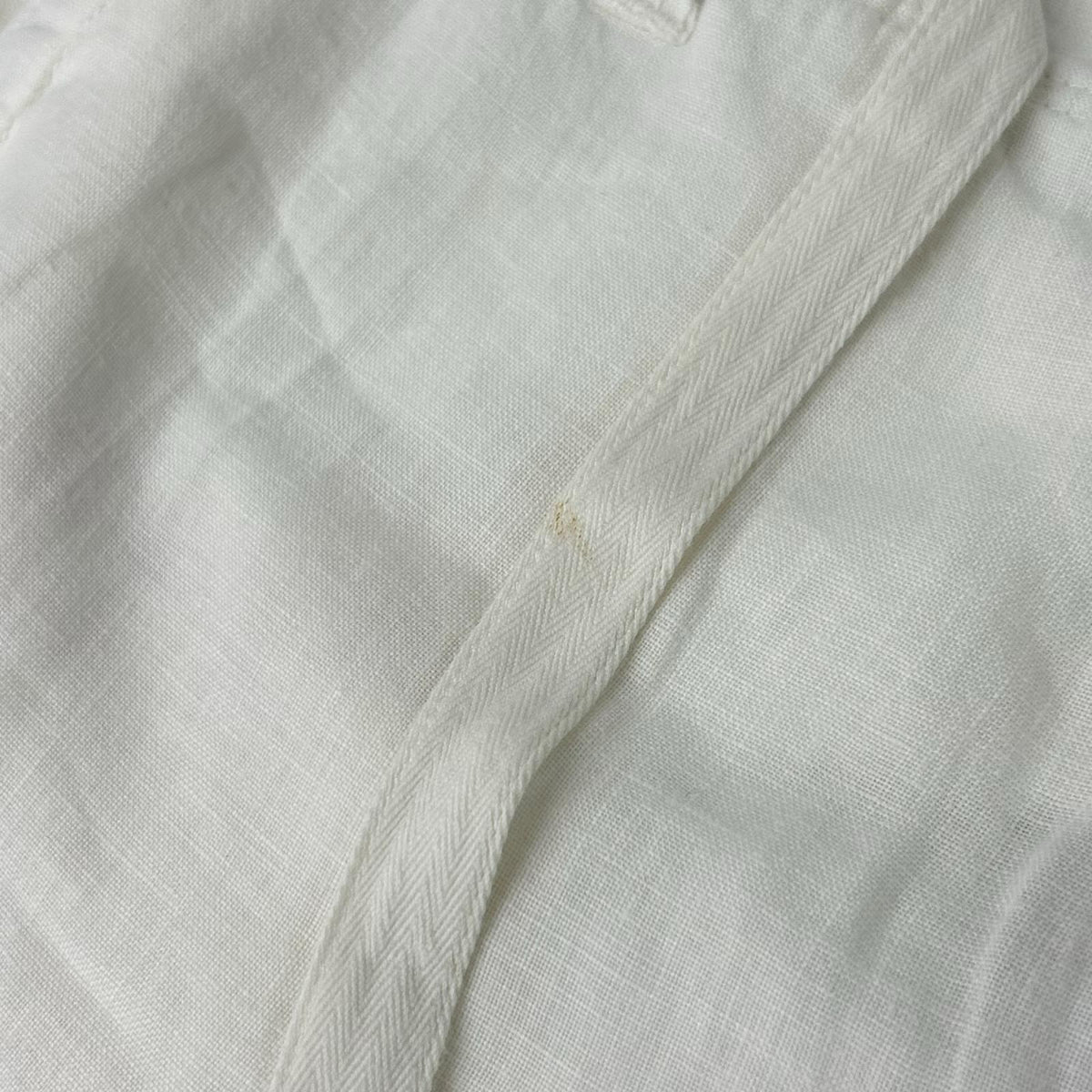 Hartford White Linen Shorts Size 50