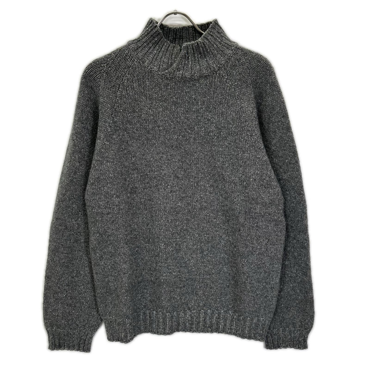 Ermenegildo Zegna Cashmere High Neck Knit Gray Size L
