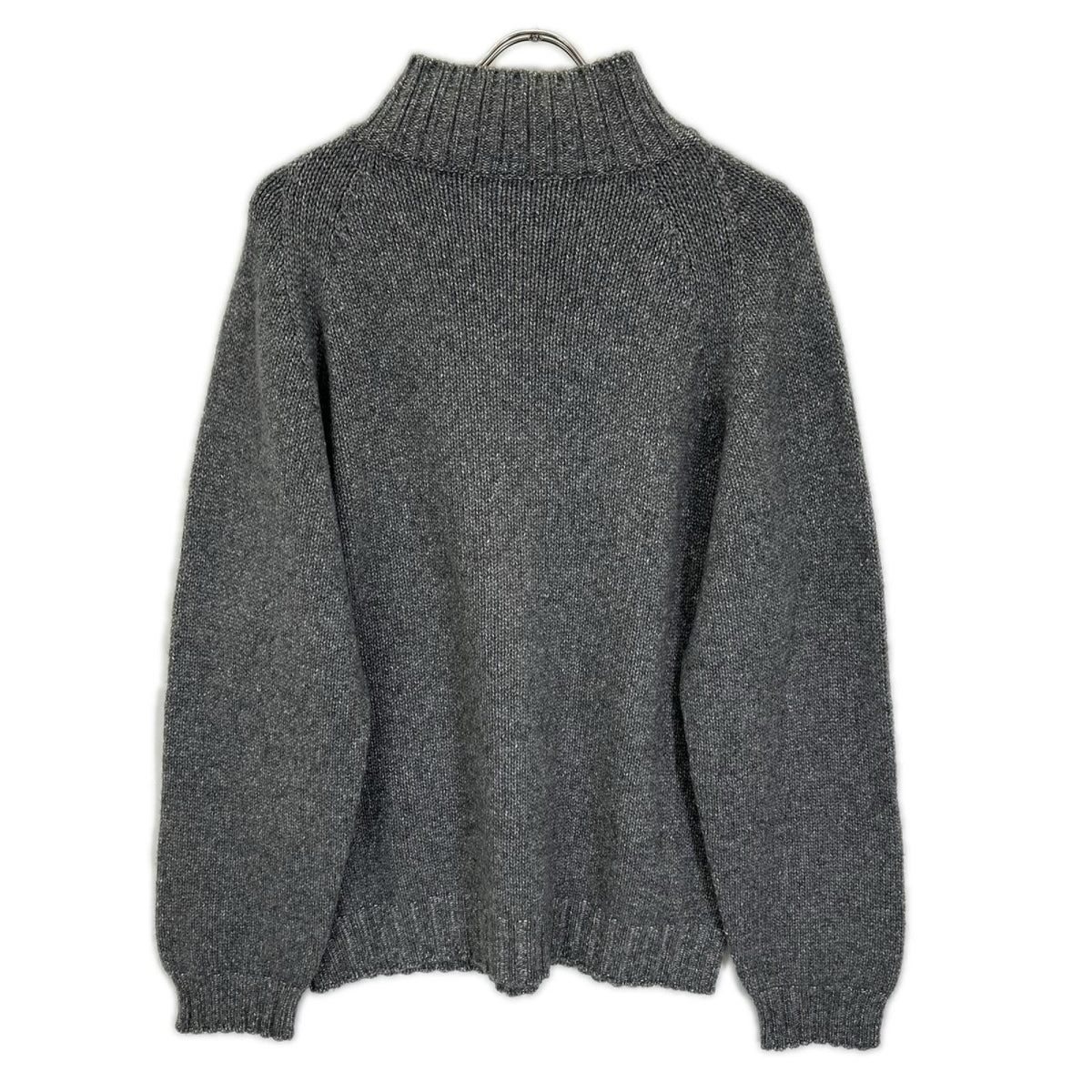 Ermenegildo Zegna Cashmere High Neck Knit Gray Size L