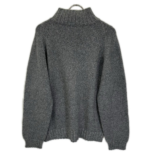 Ermenegildo Zegna Cashmere High Neck Knit Gray Size L