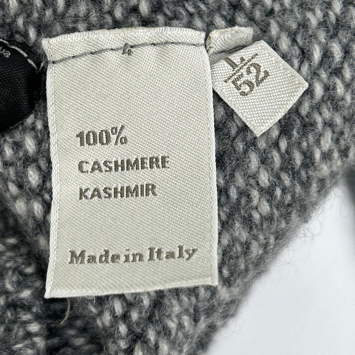 Ermenegildo Zegna Cashmere High Neck Knit Gray Size L