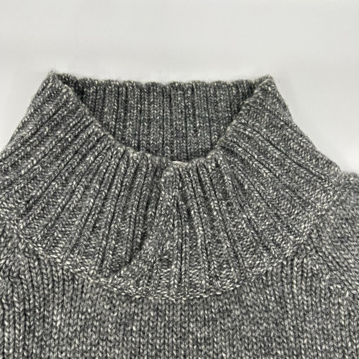 Ermenegildo Zegna Cashmere High Neck Knit Gray Size L