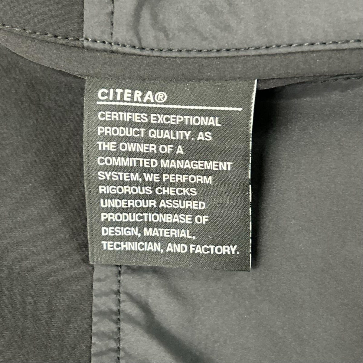 CITERA 4504-35420 Nylon Mix Overcoat Black Coat Size XL