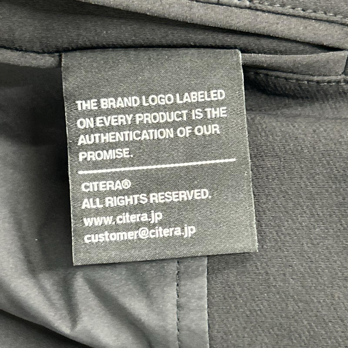 CITERA 4504-35420 Nylon Mix Overcoat Black Coat Size XL